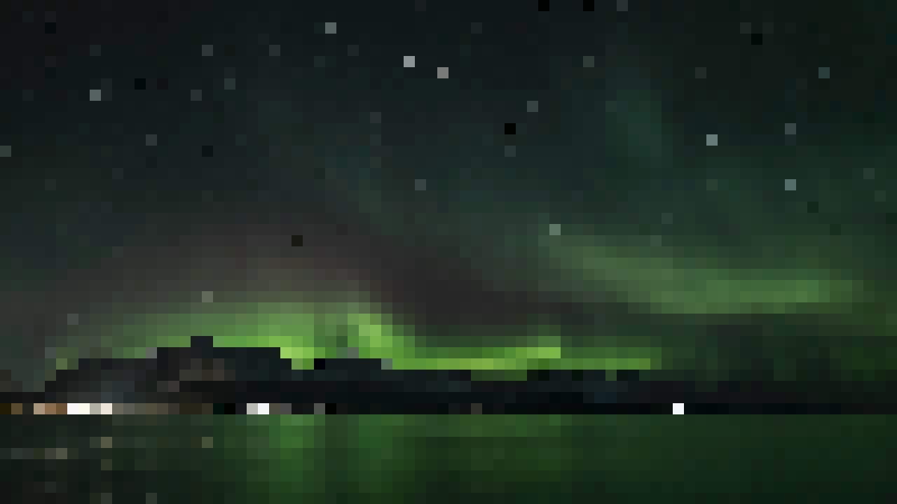 Before: Non-AI Upscale — Aurora